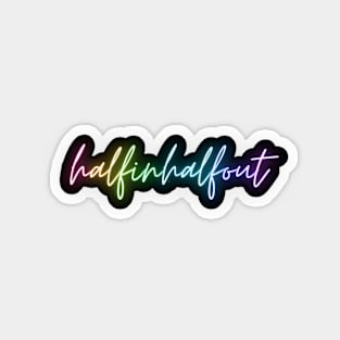 halfinhalfout alt logo Sticker